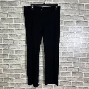 Betabrand Womens Pull On Stretch Pants Size Large Petite Black Straight Comfort